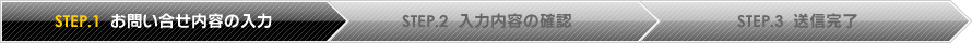 STEP.1 お問い合せ内容の入力